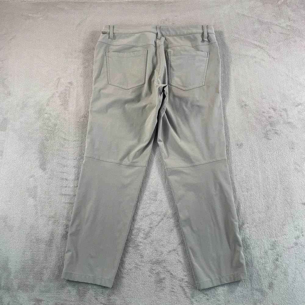 Lululemon ABC‎ Pants Men 34x27 (Tag 32) Riverstone Slim Performance Warpstreme